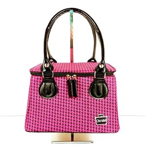 Pink & Black Houndstooth Caboodles Makeup Case